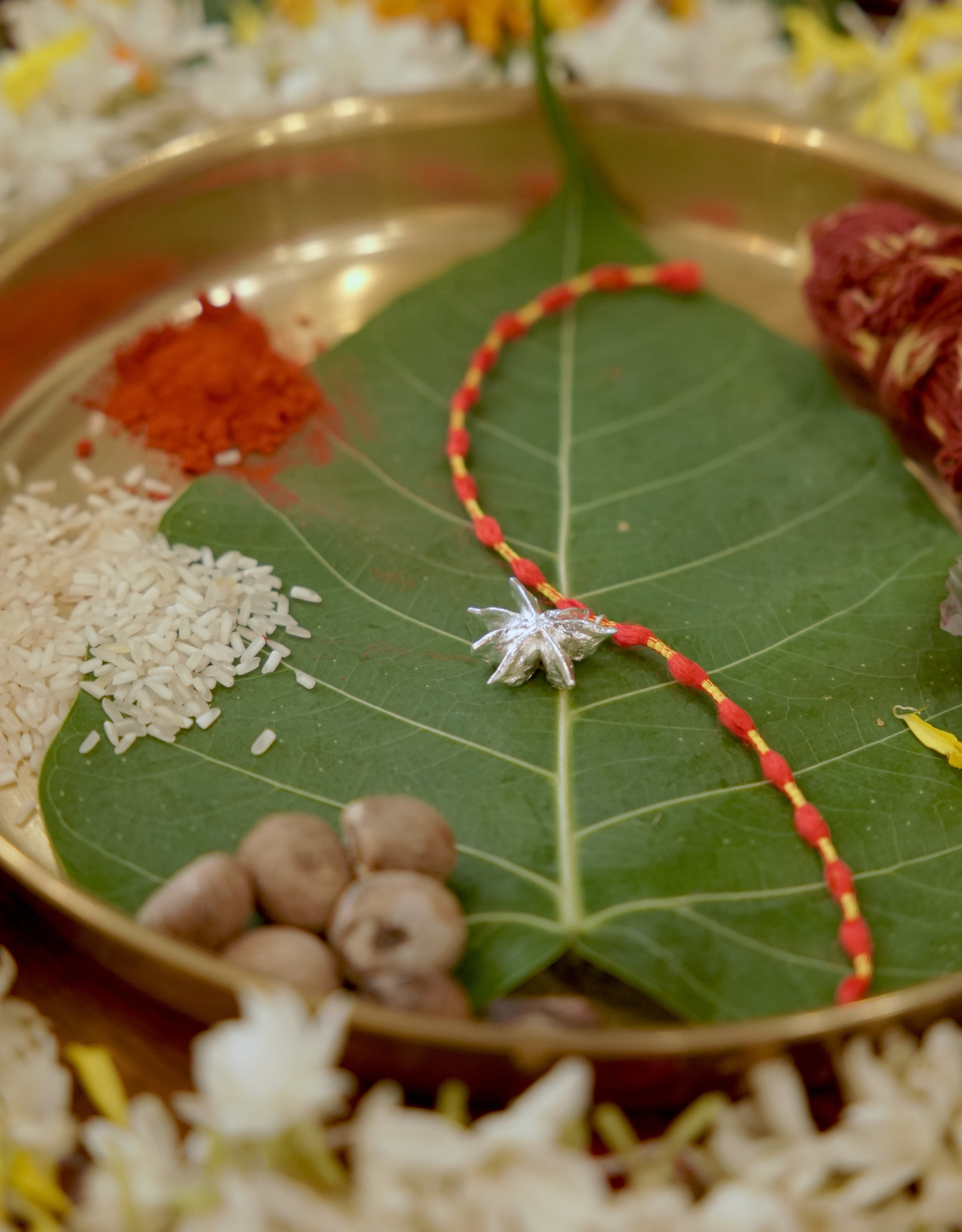 Star Anise Rakhi - Silver
